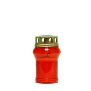 Círio Vela Balão B2 Vermelho com tampa