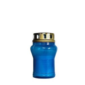 Círio Vela Balão B2 Azul com tampa