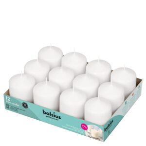 Vela decorativa branca 8x5,8cm para eventos e decoração
