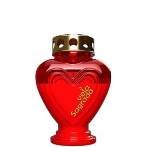 Círio Vela Sagrada Coração Mini em vermelho