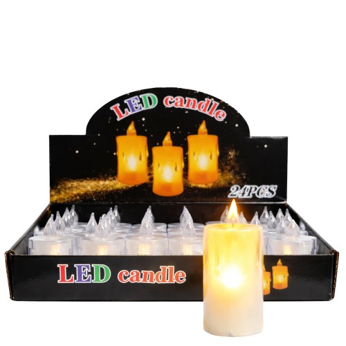 Vela Elétrica LED 8cm com luz suave