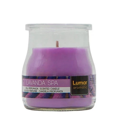 Vela Perfumada em Copo de Iogurte - Lilás, Lavanda Spa