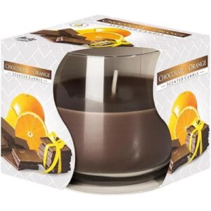 Vela Perfumada em Copo de Vidro - 340 Chocolate e Laranja