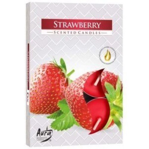 Velas Tealight Perfumadas - Pack 6, 073 Morango