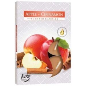 Velas Tealight Perfumadas - Pack 6, 087 Maçã e Canela
