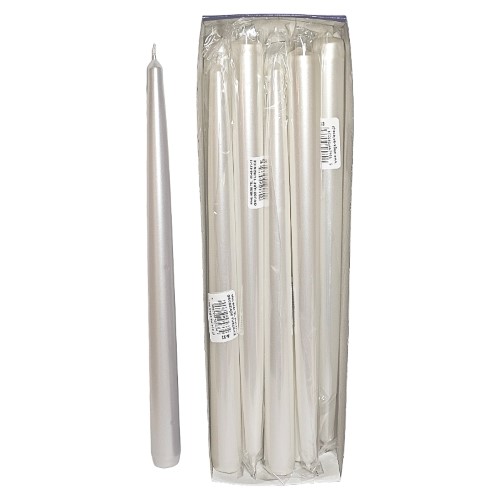 Vela Cónica 30cm - Branco, Pack 10