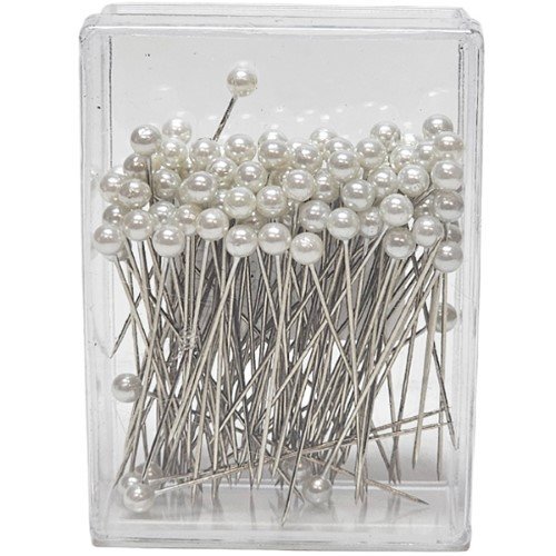 Alfinete com Pérola 5mm - Branco