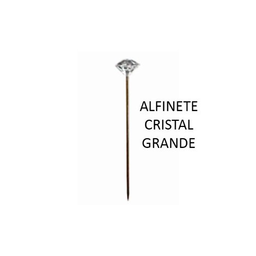 Alfinete com Pérola de Cristal Grande
