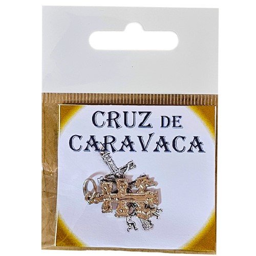 Amuleto em Metal - Cruz de Caravaca