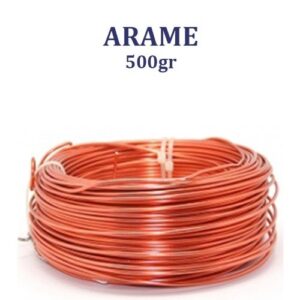 Rolo de Arame de Alumínio 500g - Laranja
