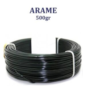 Rolo de Arame de Alumínio 500g - Preto