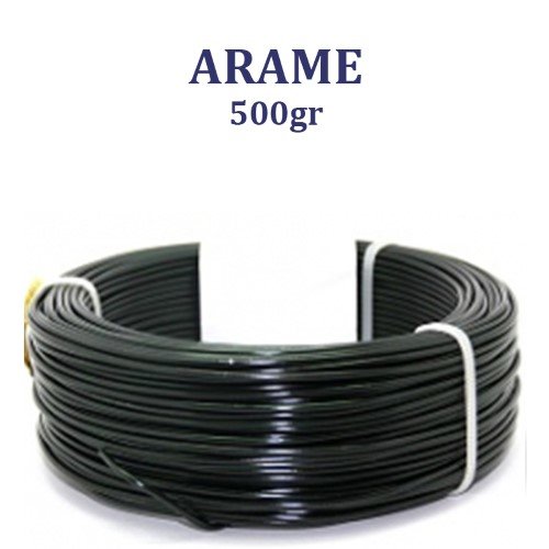 Rolo de Arame de Alumínio 500g - Preto