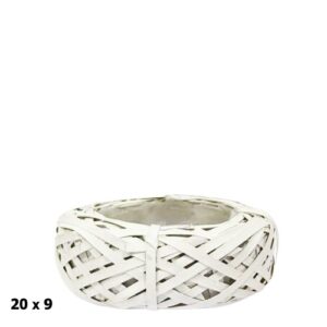 Base Redonda 25x9cm - Branco
