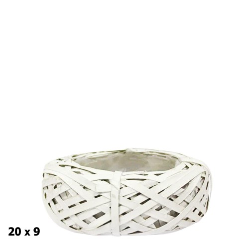 Base Redonda 25x9cm - Branco