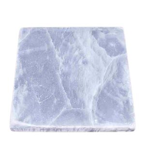 Base Quadrada em Selenita 18cm