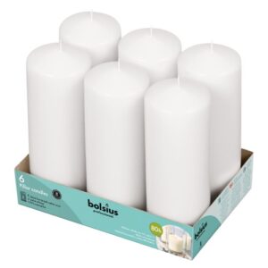 Vela para Eventos 20x6,8cm - Branco, 80h de Duração