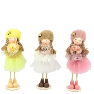 Boneca Decorativa em Tecido 18cm