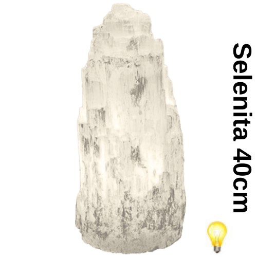 Candeeiro de Selenita Natural 40cm