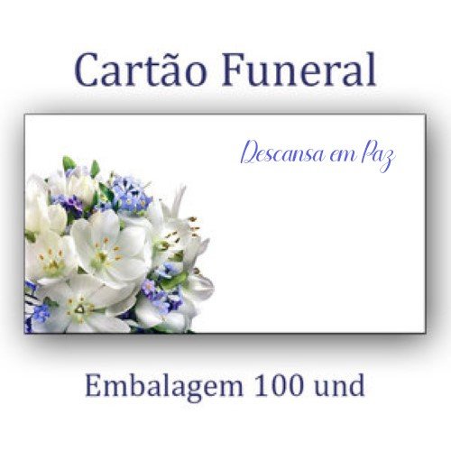 Cartões de Funeral - Descansa em Paz