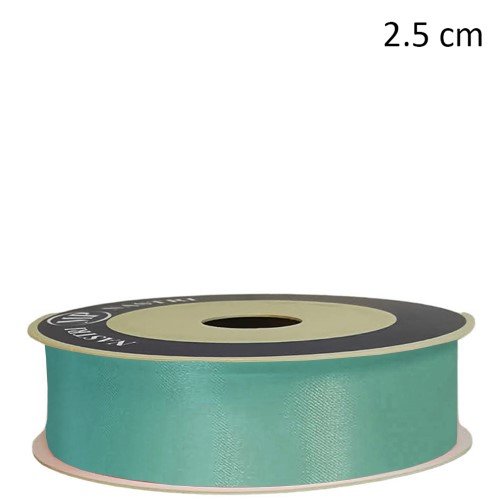 Rolo de Fita de Cetim 25mm x 50m - Menta