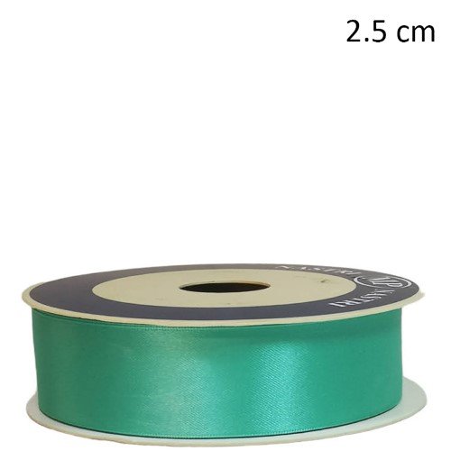 Rolo de Fita de Cetim 25mm x 50m - Menta