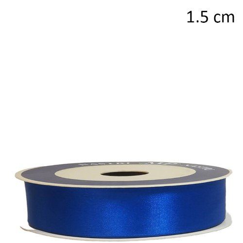 Rolo de Fita de Cetim 15mm x 50m - Azul Escuro