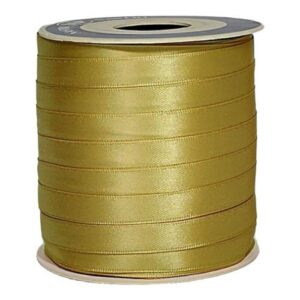 Rolo de Fita de Cetim 10mm x 50m - Dourado