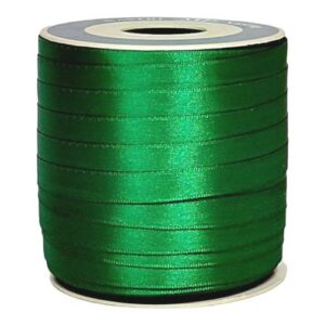 Rolo de Fita de Cetim 10mm x 50m - Verde Escuro