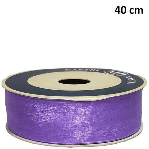 Rolo de Fita de Organza 40mm x 50m - Lilás