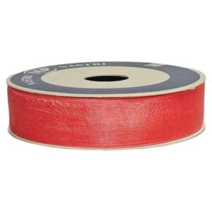 Rolo de Fita de Organza 25mm x 50m - Salmão