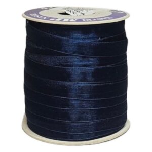 Rolo de Fita de Organza 10mm x 100m - Azul Escuro