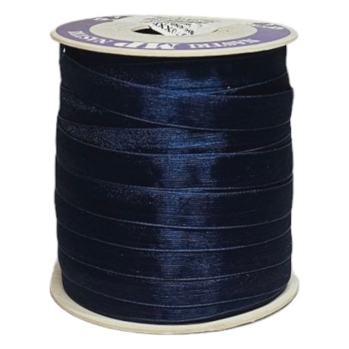 Rolo de Fita de Organza 10mm x 100m - Azul Escuro