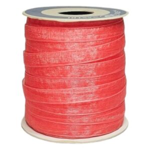 Rolo de Fita de Organza 10mm x 100m - Salmão