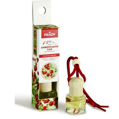 Ambientador Auto Prady de Pendurar para Carro 6ml - Frutos Vermelho