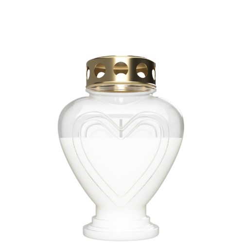 Círio Vela Sagrada Coração Mini - Branco