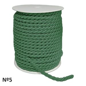 Rolo de Cordão Floral Nº5 25m - Verde Tropa