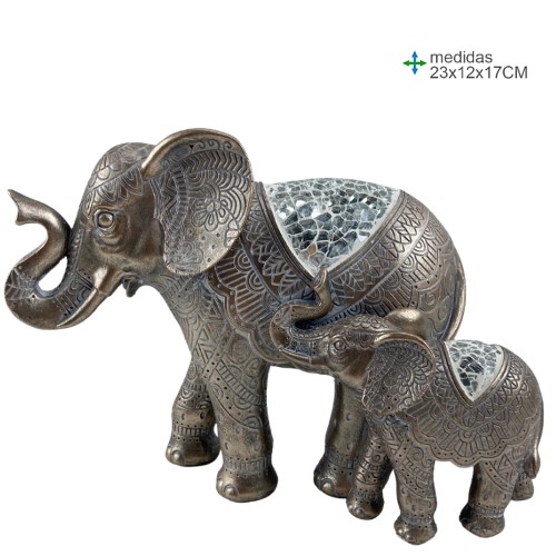 Elefante em Resina 23x12x17cm