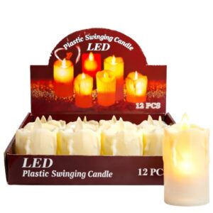 Vela Elétrica LED 5x7cm com Pilhas
