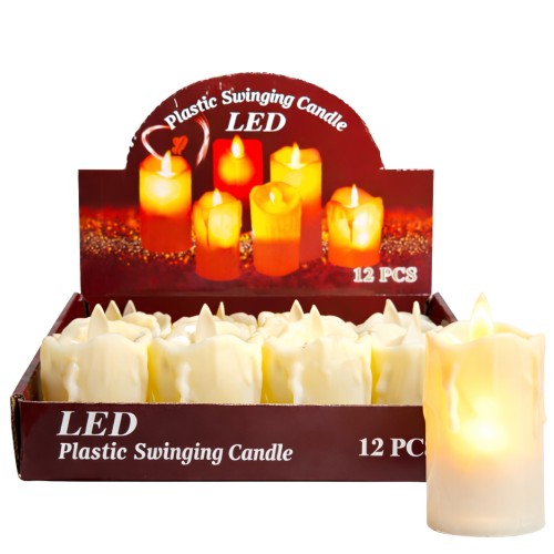 Vela Elétrica LED 5x7cm com Pilhas