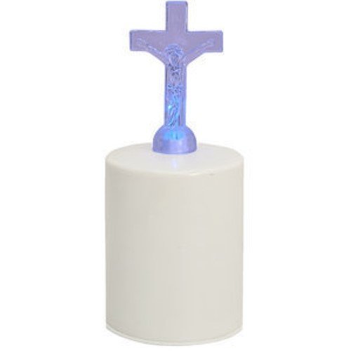 Círio Elétrico LED com Cruz