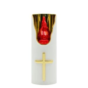 Círio Vela Elétrica Subito com Pilhas - Branco