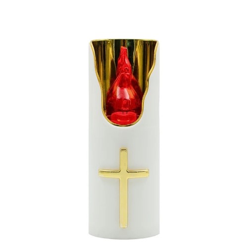 Círio Vela Elétrica Subito com Pilhas - Branco