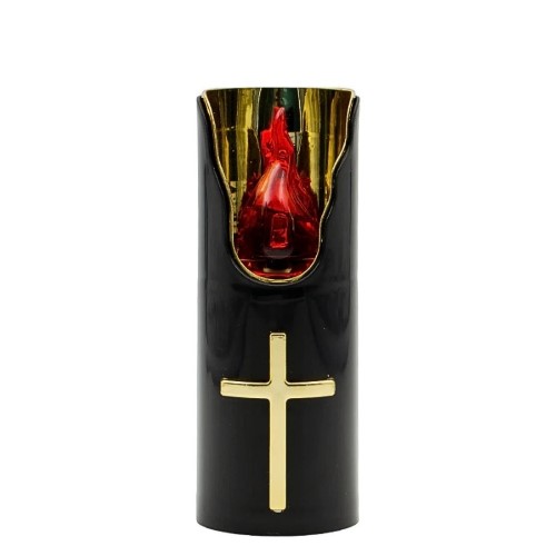 Círio Vela Elétrica Subito com Pilhas - Preto