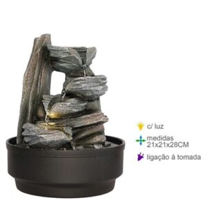 Fonte de Água em Resina 21x21x28cm