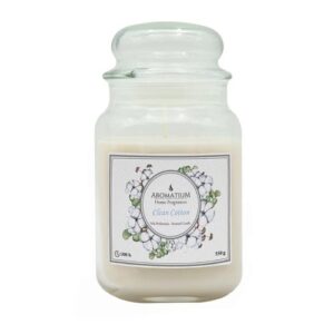Vela Perfumada em Frasco - 500g, Algodão