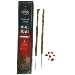 Magia de Cristal - Incenso AUM em Vareta com Cristal - Ágata