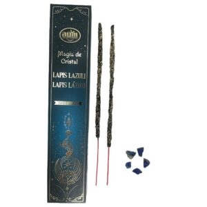 Magia de Cristal - Incenso AUM em Vareta com Cristal - Lápis Lazúli