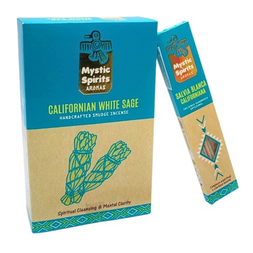 Incenso Mystic Spirits em Vareta - Sálvia Branca Californiana