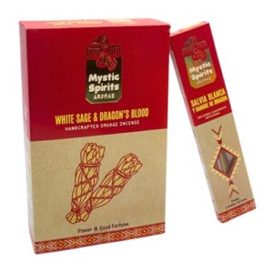 Incenso Mystic Spirits em Vareta - Sálvia Branca e Sangue de Dragão