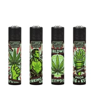Isqueiro Clipper Recarregável - Weed Volution
